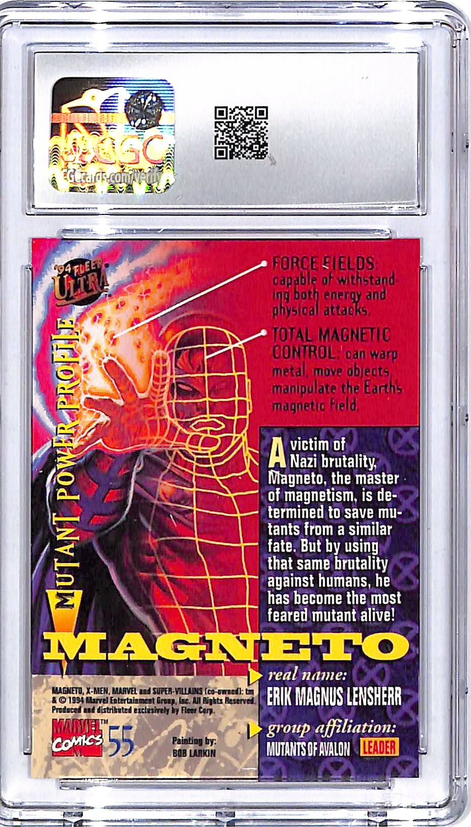 1994 Fleer Ultra X-Men Magneto #55 CGC 9.5