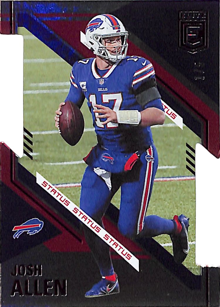 2021 Donruss Elite Josh Allen Red Status Die Cut /5 Bills