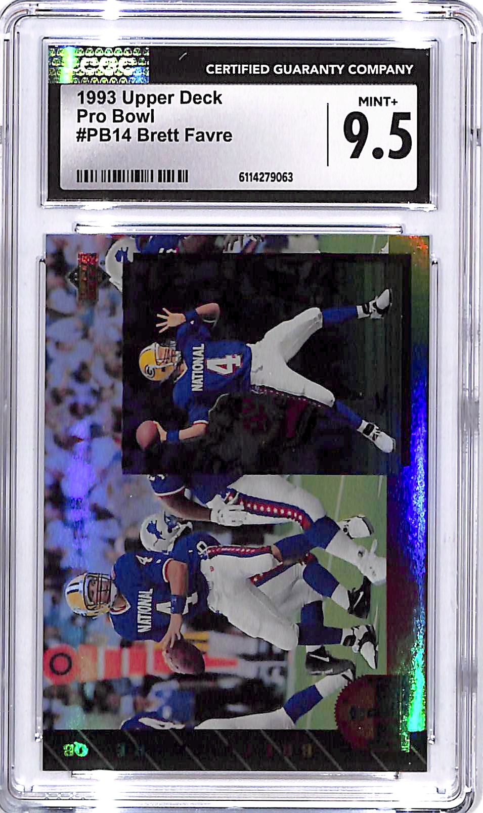 1993 Upper Deck Brett Favre Pro Bowl CGC 9.5 Patriots