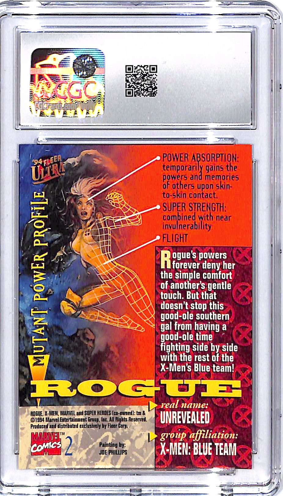 1994 Fleer Ultra X-Men Rogue #2 CGC 9.5