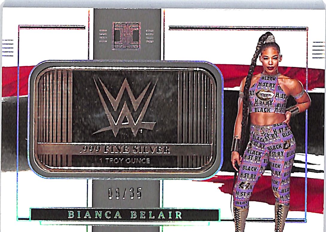 2022 Impeccable WWE Bianca Belair SIlver Bar /35