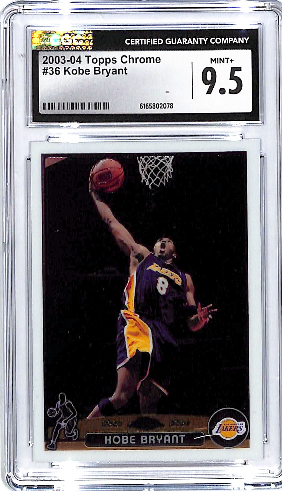 2003-04 Topps Chrome Kobe Bryant #36 CGC 9.5 Lakers