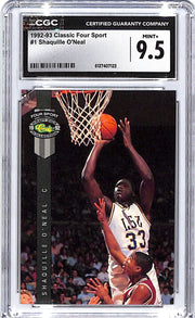 1992-93 Classic Four Sport Shaquille O'Neal Rookie RC #1 CGC 9.5