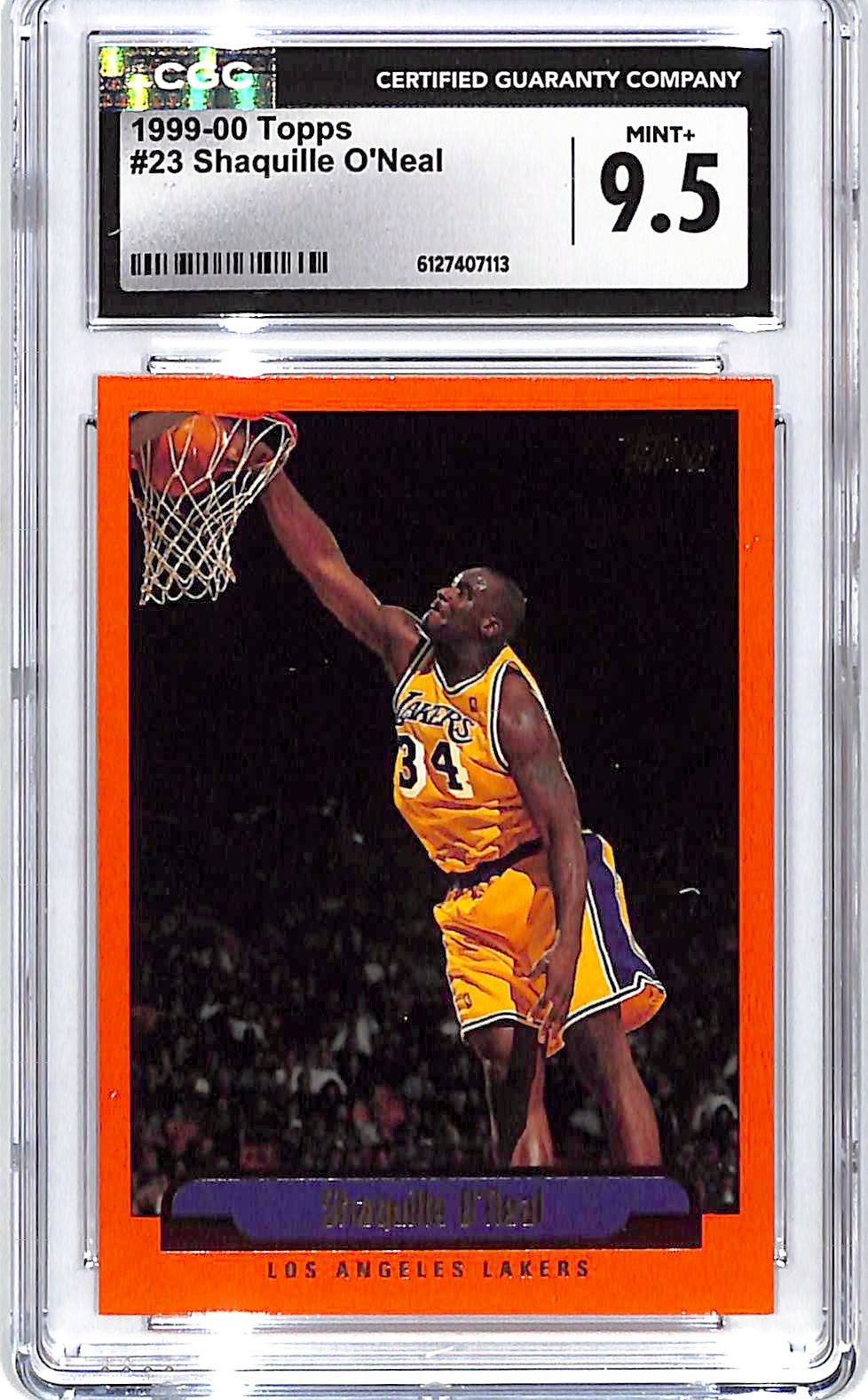 1999-00 Topps Shaquille O'Neal #23 CGC 9.5 Lakers