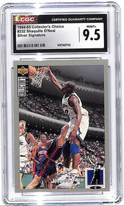 1994-95 Collectors Choice Shaquille O'Neal Silver Signature #232 CGC 9.5 Magic