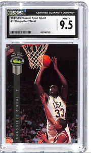 1992-93 Classic Four Sport Shaquille O'Neal Rookie RC #1 CGC 9.5