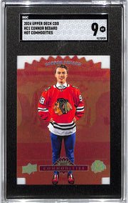 2024 Upper Deck CDD Connor Bedard Hot Commodities Rookie RC SGC 9 Backhawks