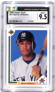 1991 Upper Deck Bernie Williams Star Rookie #11 CGC 9.5 Yankees