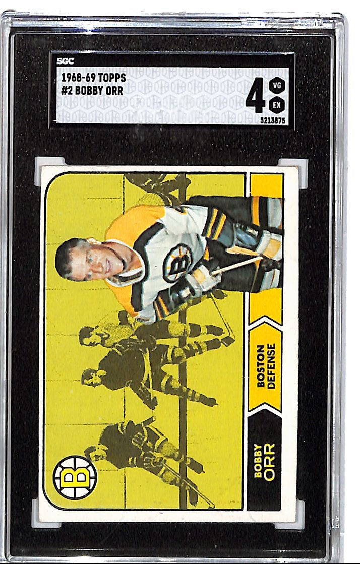 1968-69 Topps Bobby Orr #3 SGC 4 Boston Bruins