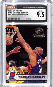 1993-94 Hoops Charles Barkley 5th Anniversary Gold CGC 9.5 Suns
