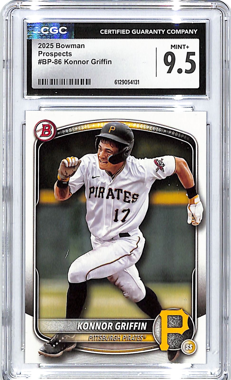2025 Bowman Konnor Griffin Prospects Rookie BP-86 CGC 9.5 Pirates