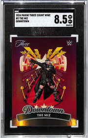 2024 Panini Three Count WWE The Mix Downtown #2 SGC 8.5