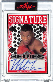 2022 Leaf Signature Series Mike Tyson Auto Autograph 1/1 Aces