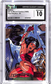 1995 Fleer Skybox DC vs Marvel Comics Elektra #3 CGC 10