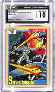 1991 Impel Marvel Universe Series Silver Surfer #45 CGC 10