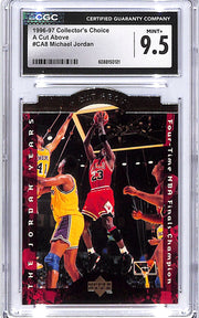 1996-97 Collector's Choice Michael Jordan A Cut Above CA8 CGC 9.5 Bulls