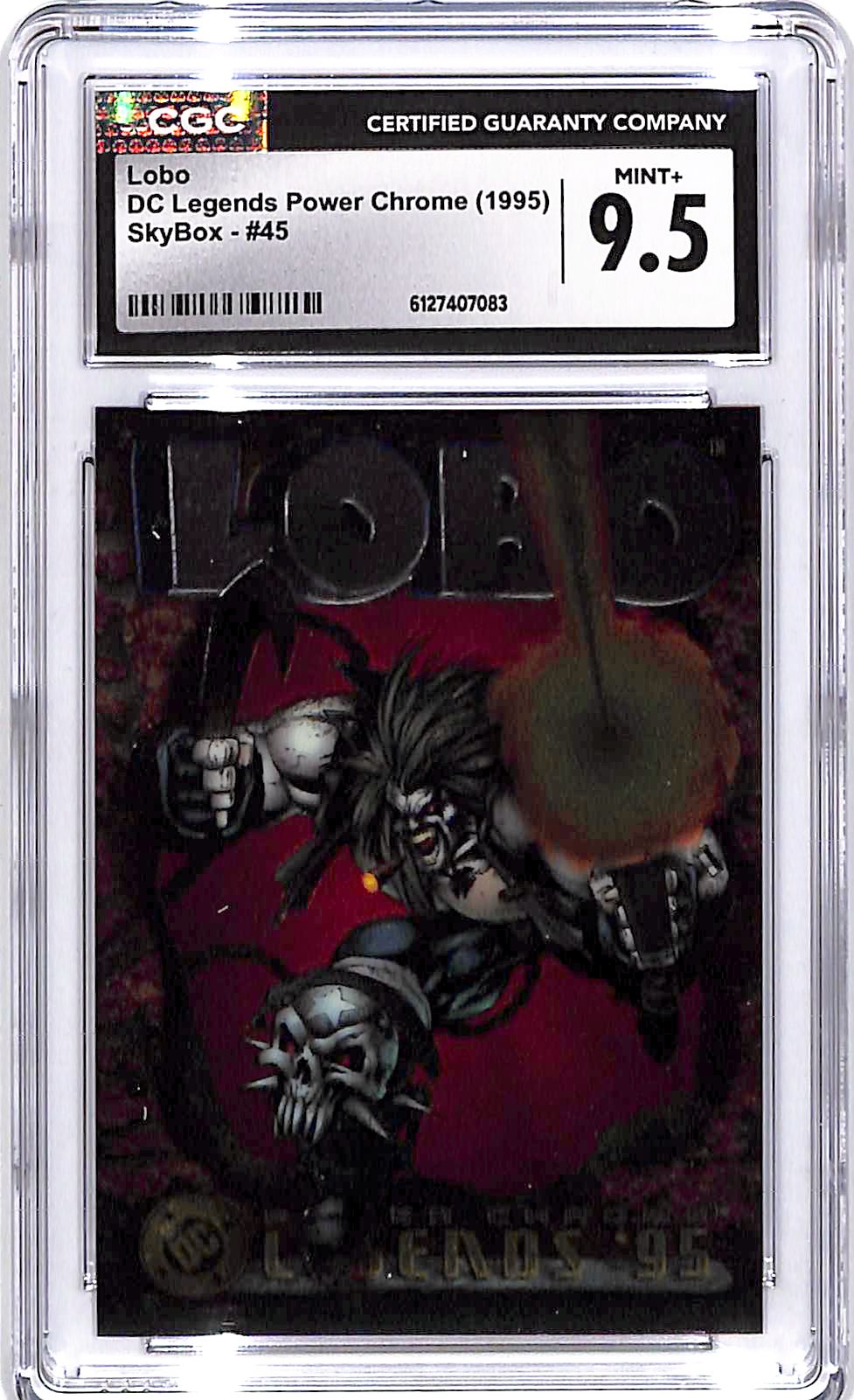 1995 Skybox DC Legends Power Chrome Lobo CGC 9.5 #45 CGC 9.5