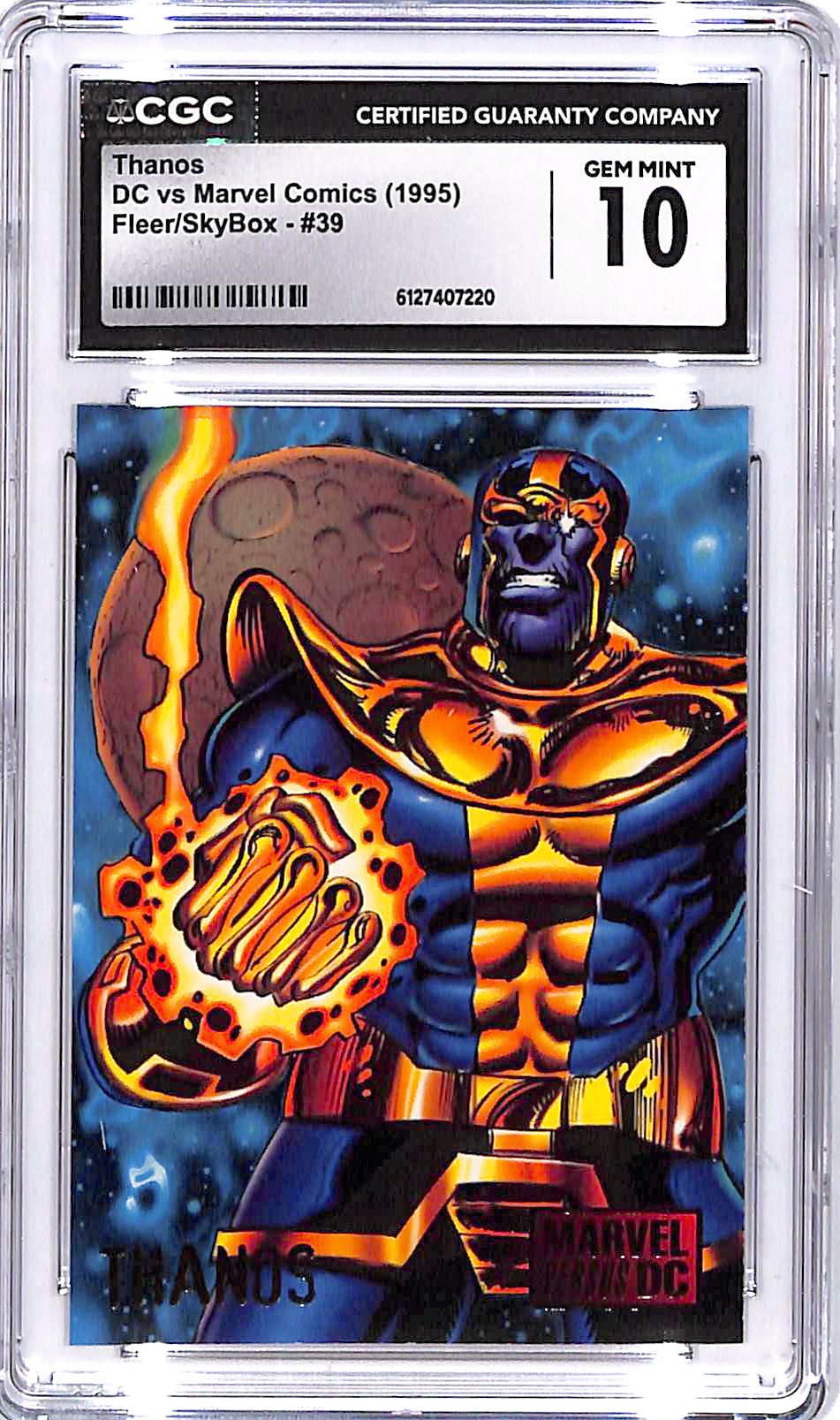 1995 Fleer Skybox DC vs Marvel Thanos #39 CGC 10