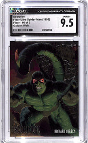 1995 Fleer Ultra Spider Man Scorpion Golden Web #6 CGC 9.5