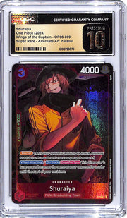 One Piece Wings of the Captain OP06 Shuraiya 009 Alternate Art CGC 10 Pristine