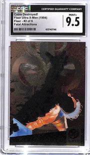 1994 Fleer Ultra X-Men Cable Destroyed Fatal Attractions #2 CGC 9.5