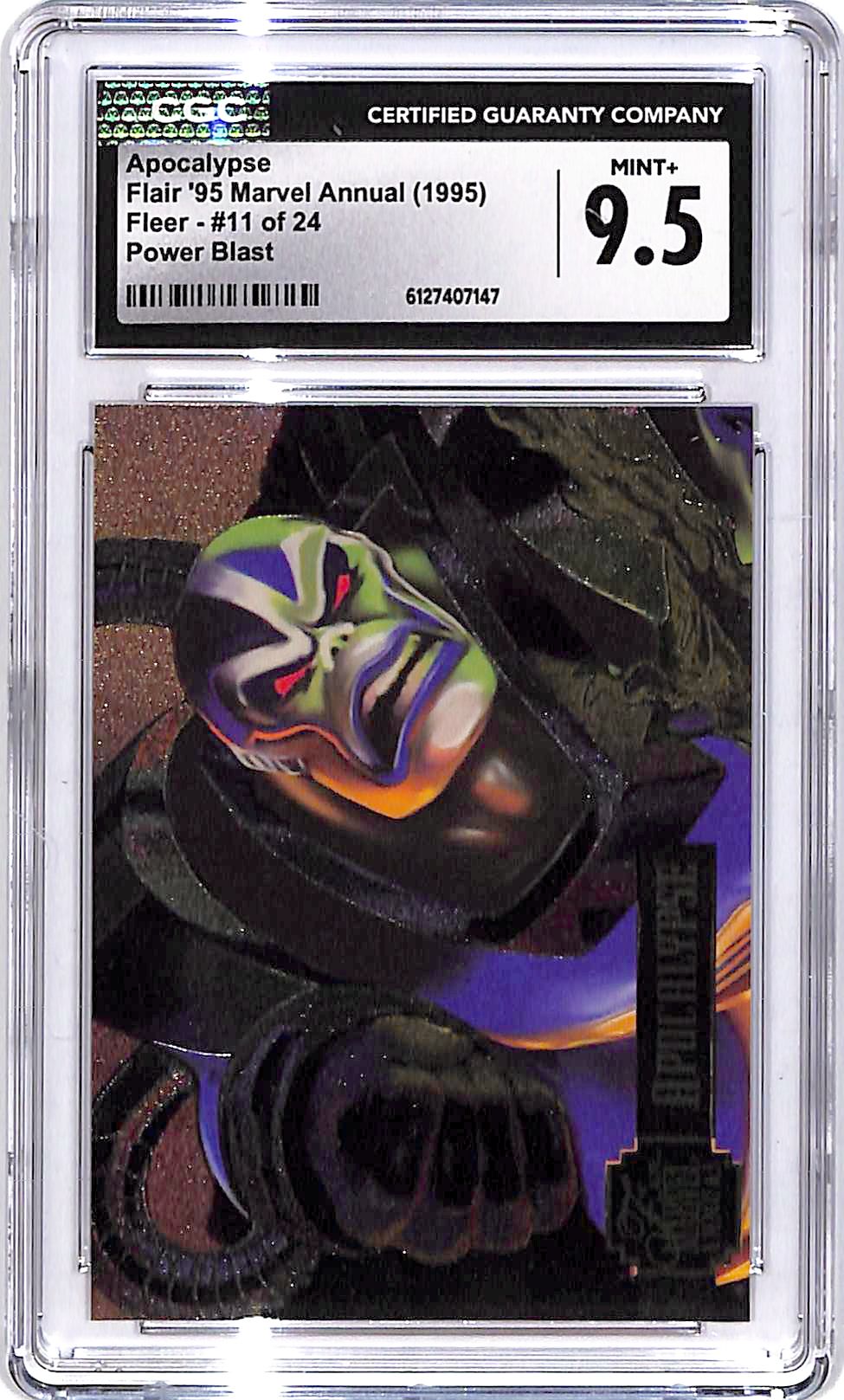 1995 Fleer Flair 95 Marvel Annual Apocalypse Power Blast #11 CGC 9.5