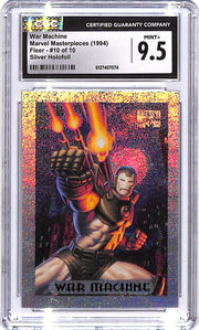 1994 Fleer Marvel Masterpieces War Machine Silver Holofoil #10 CGC 9.5
