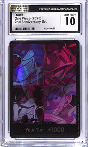 One Piece 2nd Anniversary Set Don CGC 10