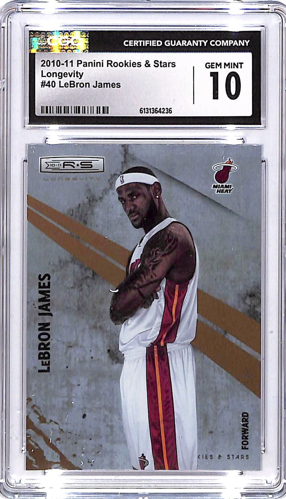 2010-11 Rookies and Stars LeBron James Longevity #40 CGC 10 Heat