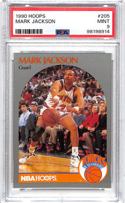 1990-91 Hoops Mark Jackson Melendez Brothers #205 PSA 9 Knicks