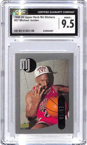 1998-99 Upper Deck MJ Stickers Michael Jordan #37 CGC 9.5 Bulls