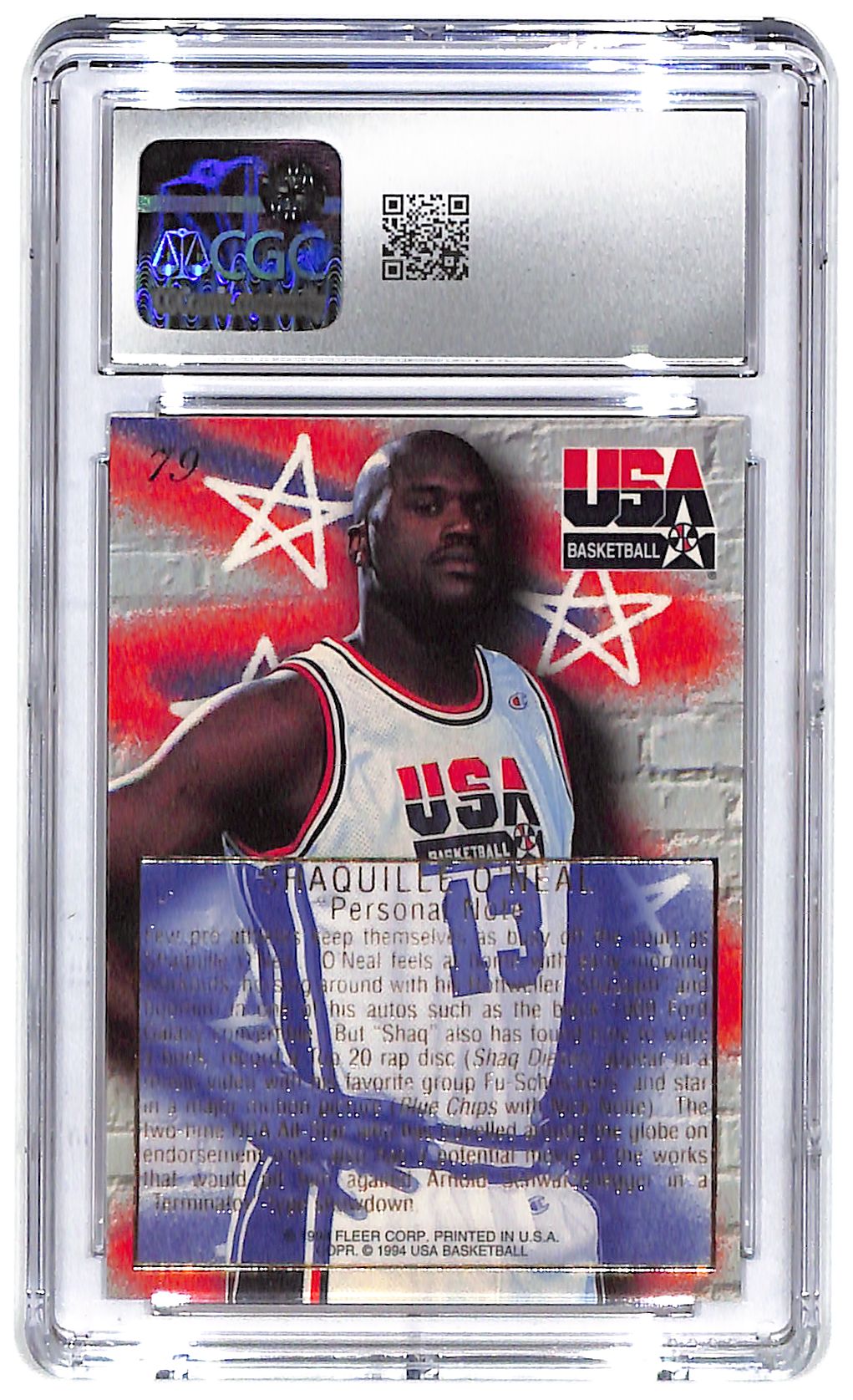 1994 Shaquille O'Neal Flair USA #79 CGC Mint Plus 9.5