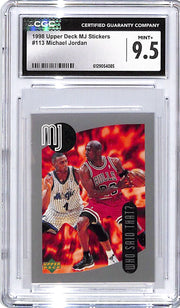 1998-99 Upper Deck MJ Stickers Michael Jordan #113 CGC 9.5 Bulls