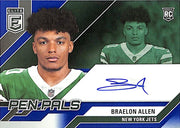 2024 Donruss Elite Braelon Allen Auto Autograph Pen Pals Blue Jets
