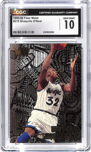 1995-96 Fleer Metal Shaquille O'Neal #215 CGC 10 Magic