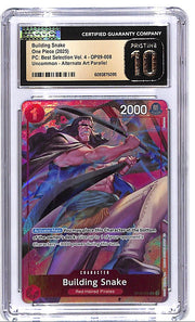 One Piece PC Best Selection Vol 4 OP09 Building Snake 008 Alternate Art CGC 10 Pristine