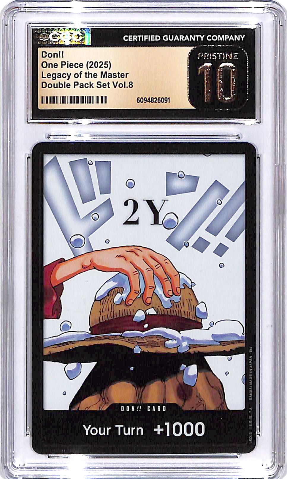 One Piece Legacy of the Master Double Pack Vol 8 Don CGC 10 Pristine