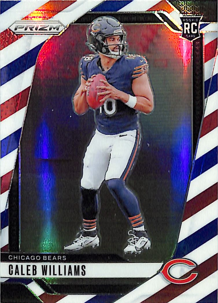 2024 Prizm Caleb Williams Rookie RC Red White and Blue Bears