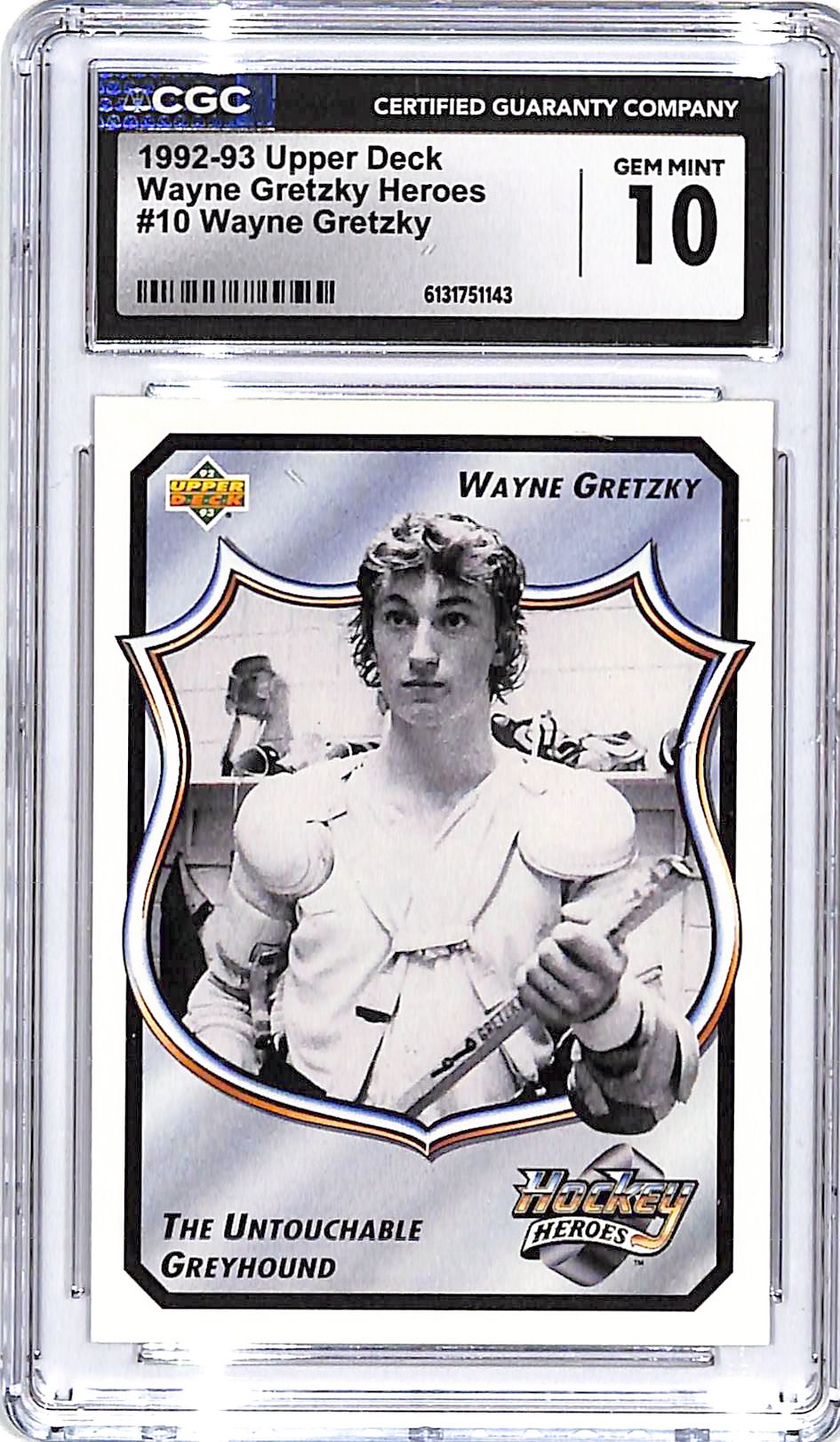 1992-93 Upper Deck Wayne Gretzky Heroes #10 CGC 10