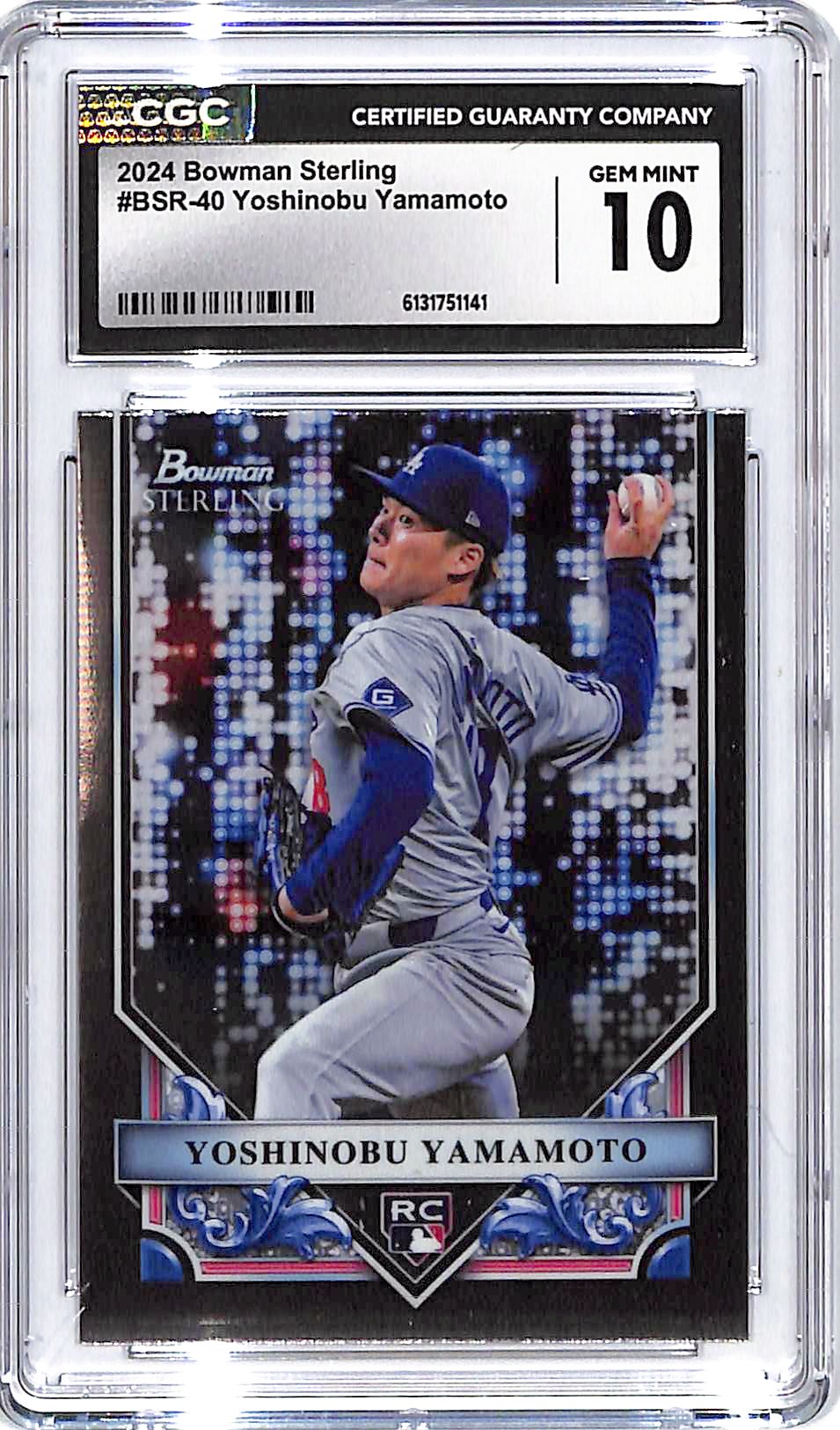 2024 Bowman Sterling Yoshinobu Yamamoto Rookie RC CGC 10 Dodgers