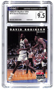 1992-93 David Robinson Skybox USA #74 CGC Mint Plus 9.5