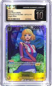 One Piece Carrying on His Will OP13 Stussy 110 CGC 10 Pristine
