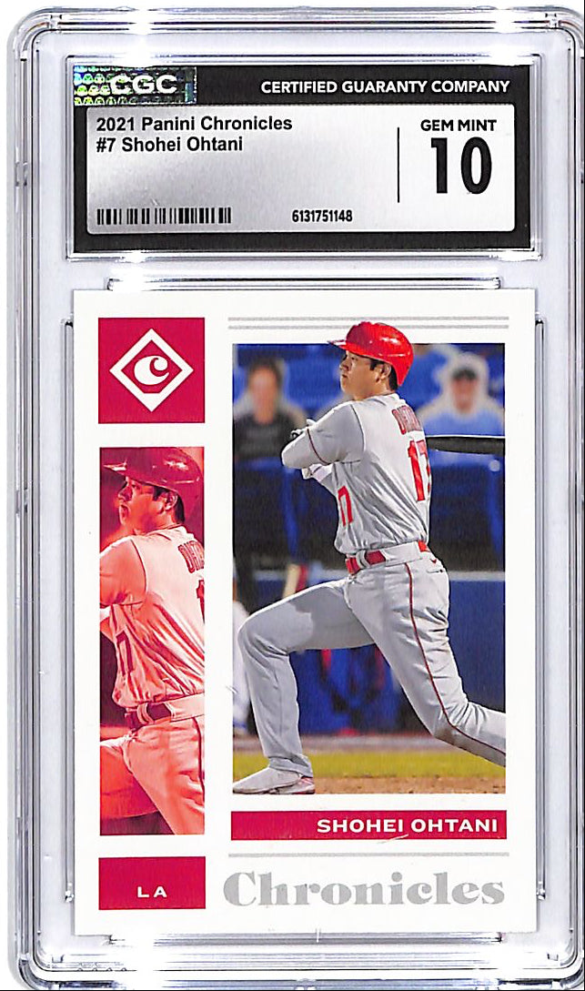 2021 Chronicles Shohei Ohtani #7 CGC 10 Angels