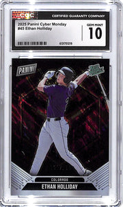 2025 Panini Cyber Monday Ethan Holliday Rated Prospect /199 CGC 10 Rockies