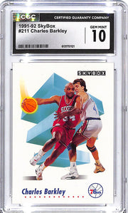 1991-92 Skybox Charles Barkley #211 CGC 10 76ers