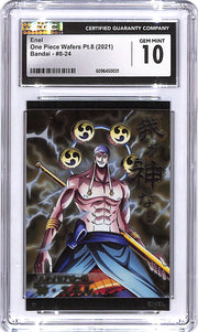 One Piece Wafers Pt 8 Bandai #8-24 Enel CGC 10