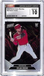 2025 Panini Cyber Monday Dylan Crews Rookie RC /199 CGC 10 Nationals