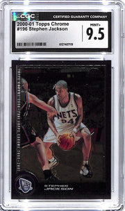 2000-01 Topps Chrome Stephen Jackson Rookie RC #196 CGC 9.5 Nets
