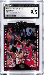 1996-97 Collector's Choice Michael Jordan A Cut Above CA4 CGC 9.5 Bulls
