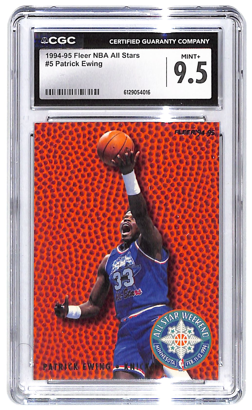 1994-95 Patrick Ewing Fleer NBA All Stars #5 CGC Mint Plus 9.5